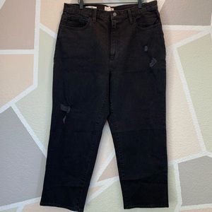 Universal Thread Women’s High-Rise Vintage Straight Jeans Black 16R/33R